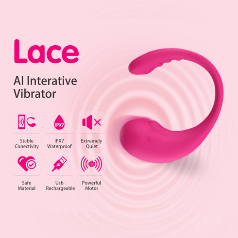 Lace - AI-Powered Smart App-Controlled Vibrator for Women | G-Spot Stimulator & Remote Couples Play